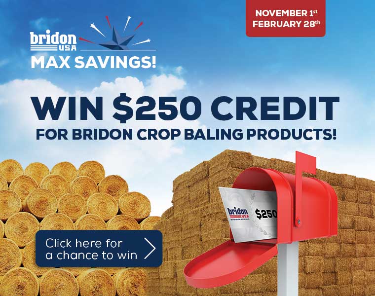 Win a $250 Credit at your local Bridon USA Dealer